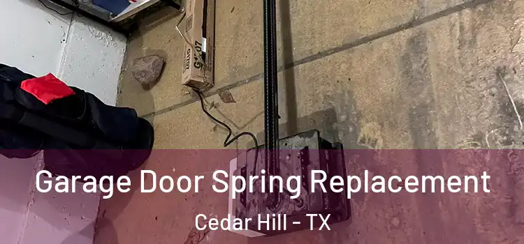  Garage Door Spring Replacement Cedar Hill - TX